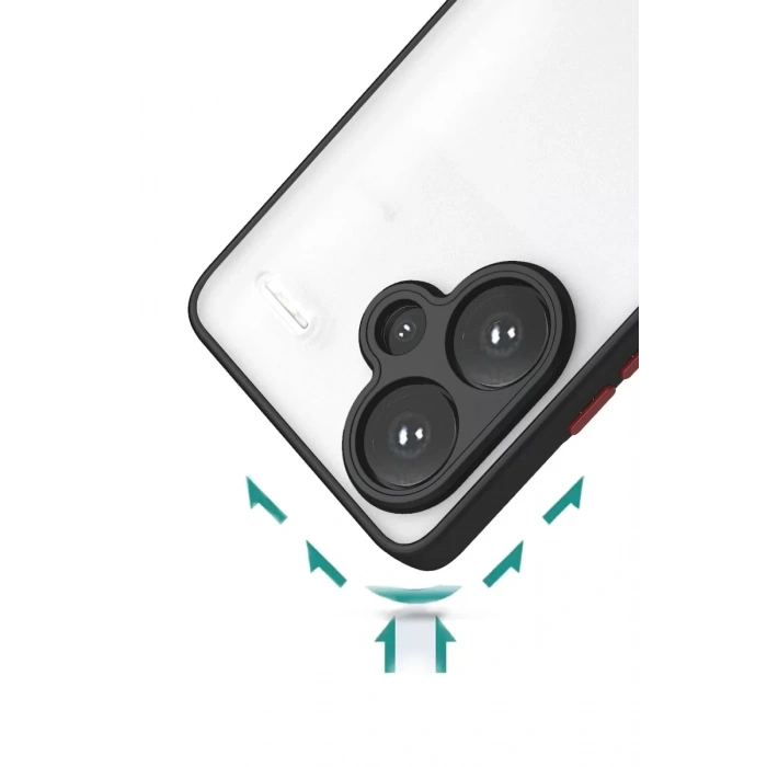 Xiaomi Redmi Note 13 Pro Plus Kılıf Montreal Silikon Kapak - Siyah