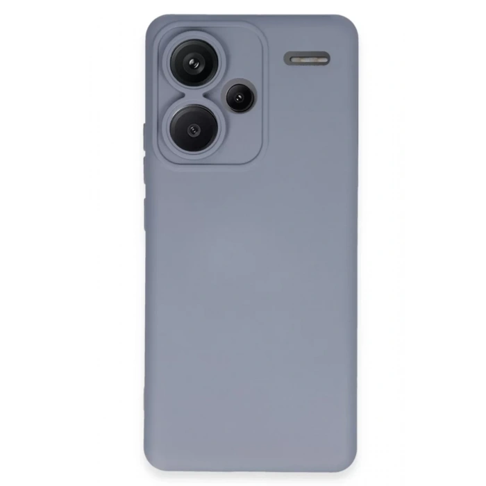 Xiaomi Redmi Note 13 Pro Plus Kılıf Nano içi Kadife Silikon - Gri