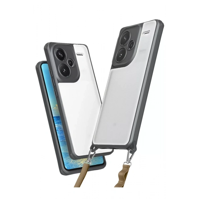 Xiaomi Redmi Note 13 Pro Plus Kılıf Penta Silikon Kılıf - Titan Gri