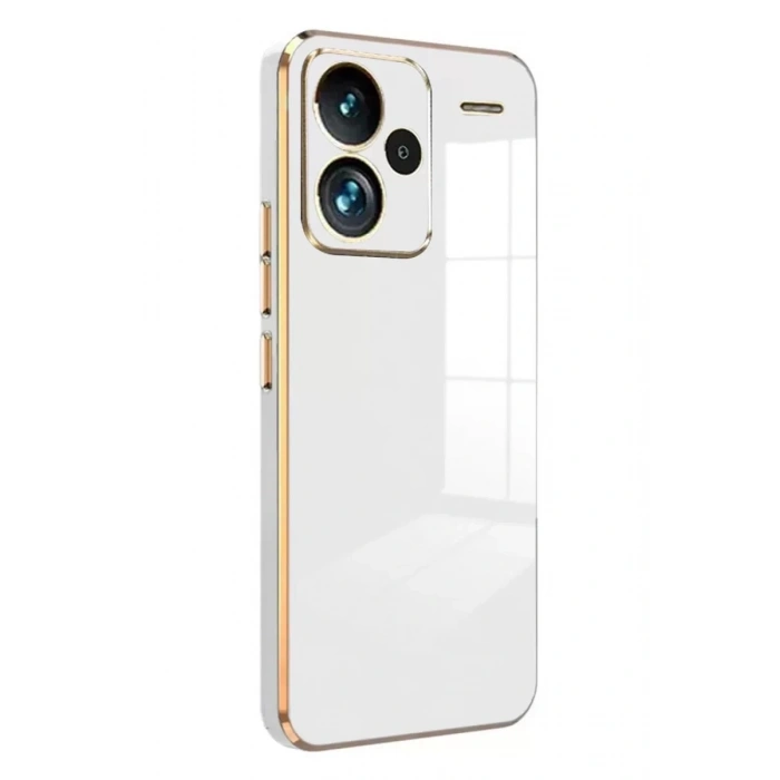 Xiaomi Redmi Note 13 Pro Plus Kılıf Volet Silikon - Beyaz