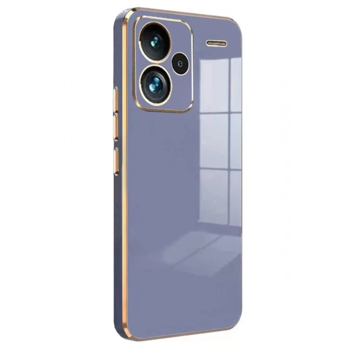Xiaomi Redmi Note 13 Pro Plus Kılıf Volet Silikon - Mavi