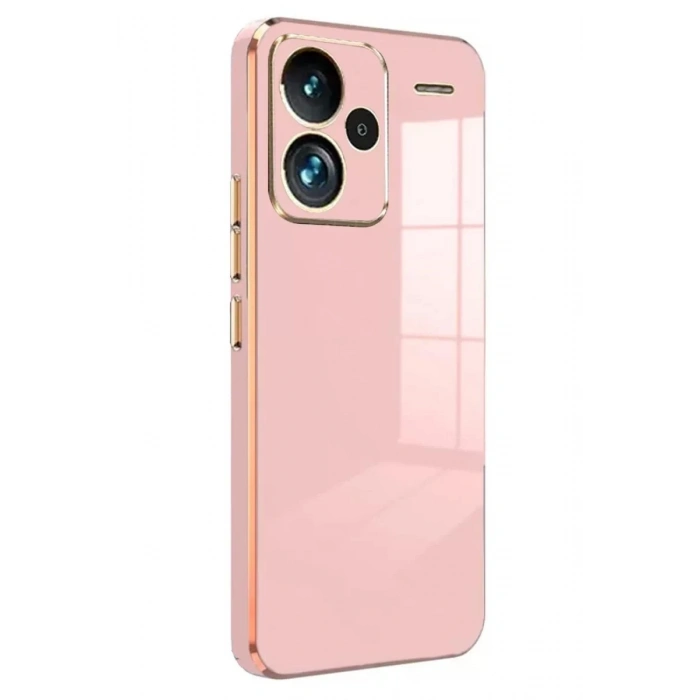 Xiaomi Redmi Note 13 Pro Plus Kılıf Volet Silikon - Pembe