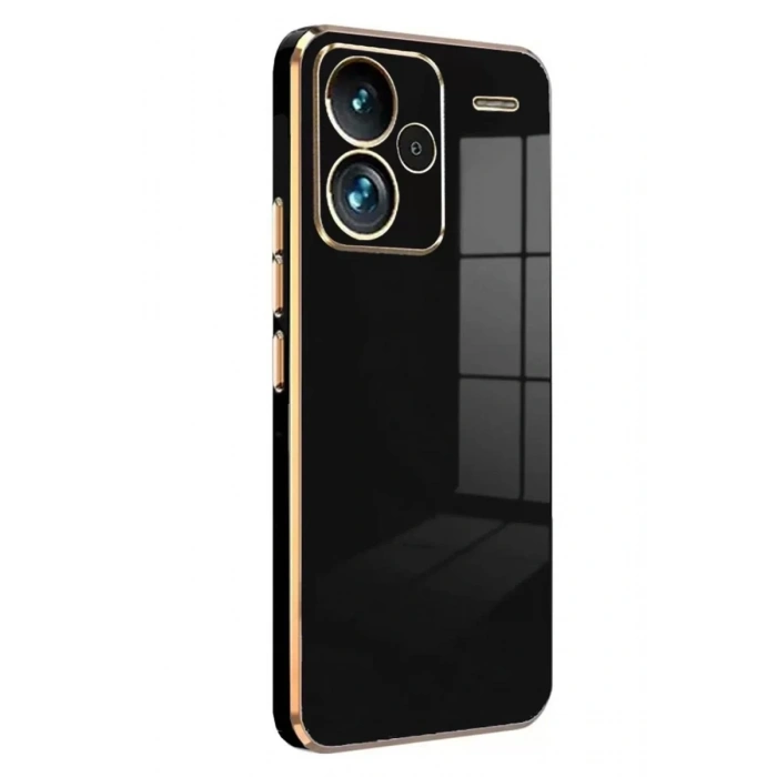 Xiaomi Redmi Note 13 Pro Plus Kılıf Volet Silikon - Siyah