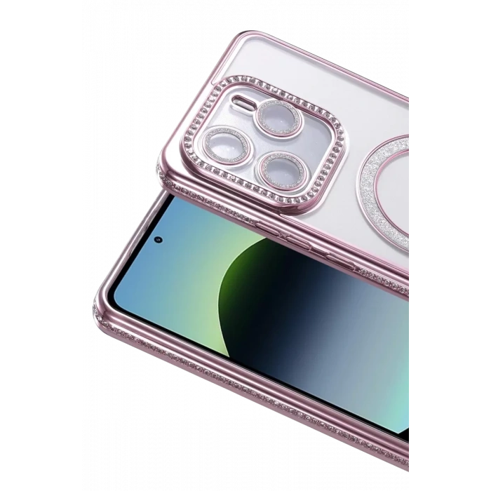 Xiaomi Redmi Note 14 4G Joke Simli Magneticsafe Kılıf - Pembe