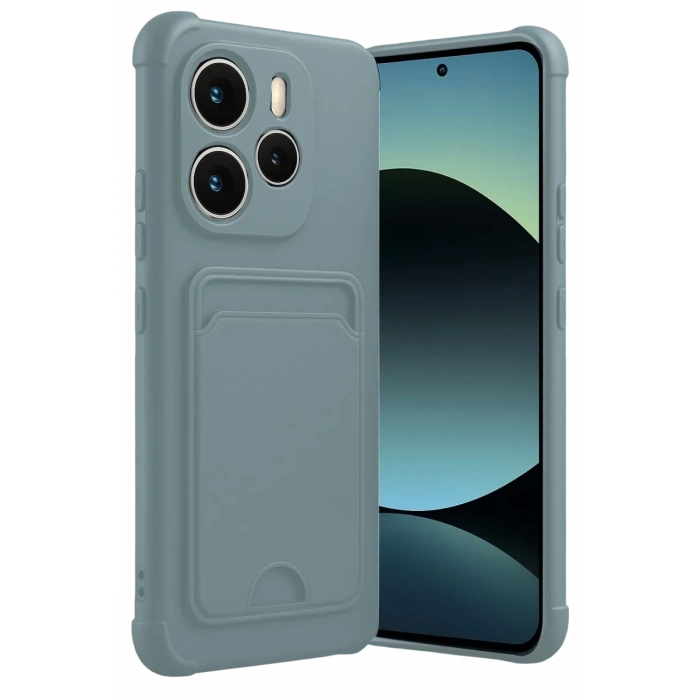 Xiaomi Redmi Note 14 4G Kelvin Kartvizitli Silikon - Açık Yeşil