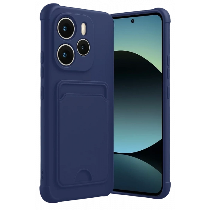 Xiaomi Redmi Note 14 4G Kelvin Kartvizitli Silikon - Lacivert