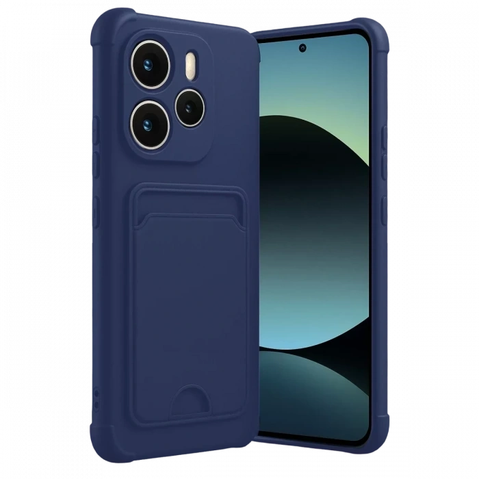 Xiaomi Redmi Note 14 4G Kelvin Kartvizitli Silikon - Lacivert