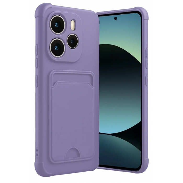 Xiaomi Redmi Note 14 4G Kelvin Kartvizitli Silikon - Lila