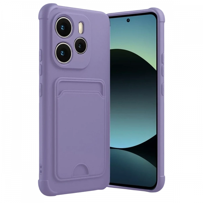 Xiaomi Redmi Note 14 4G Kelvin Kartvizitli Silikon - Lila