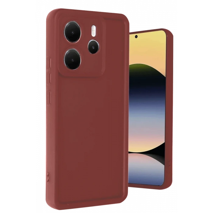 Xiaomi Redmi Note 14 4G Kılıf Viera Silikon - Bordo