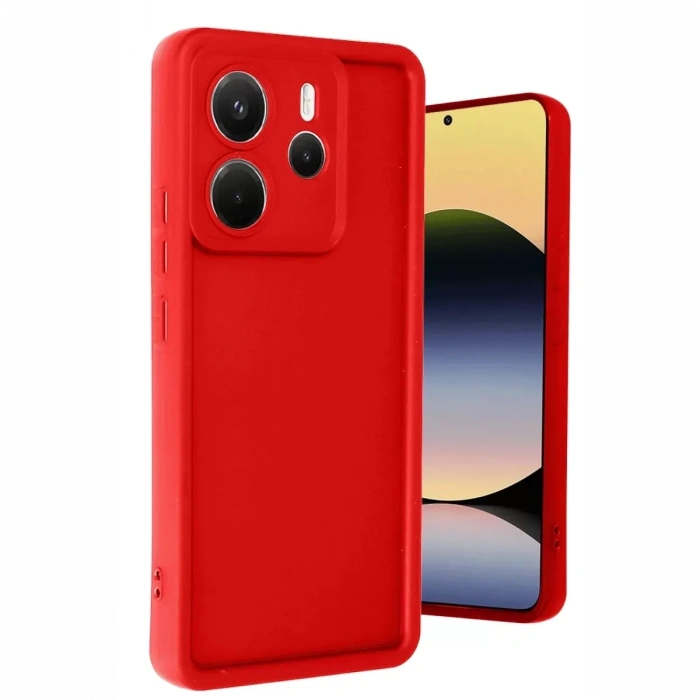 Xiaomi Redmi Note 14 4G Kılıf Viera Silikon - Kırmızı