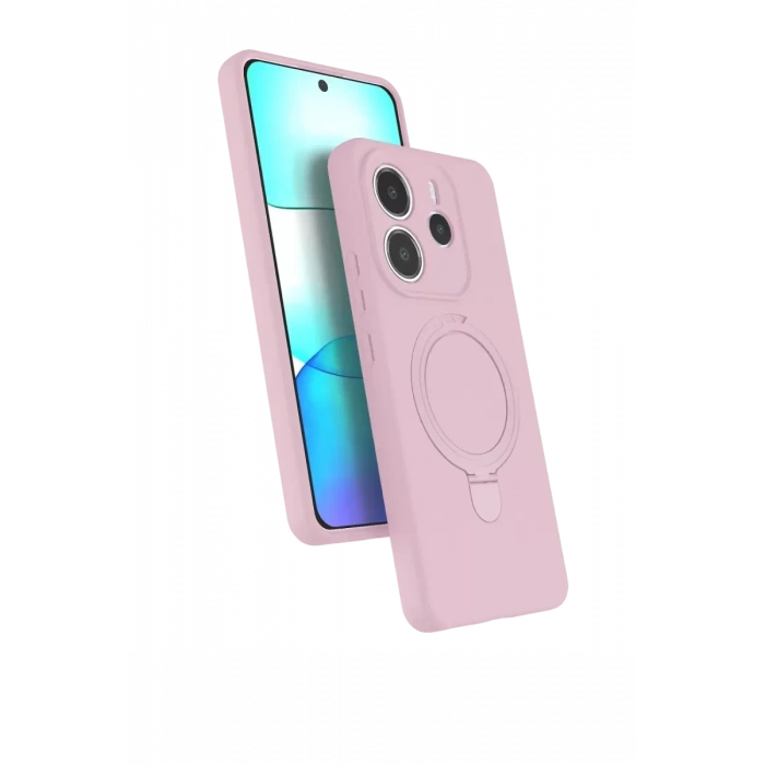 Xiaomi Redmi Note 14 4G Regal Magsafe Standlı Kapak - Açık Pembe