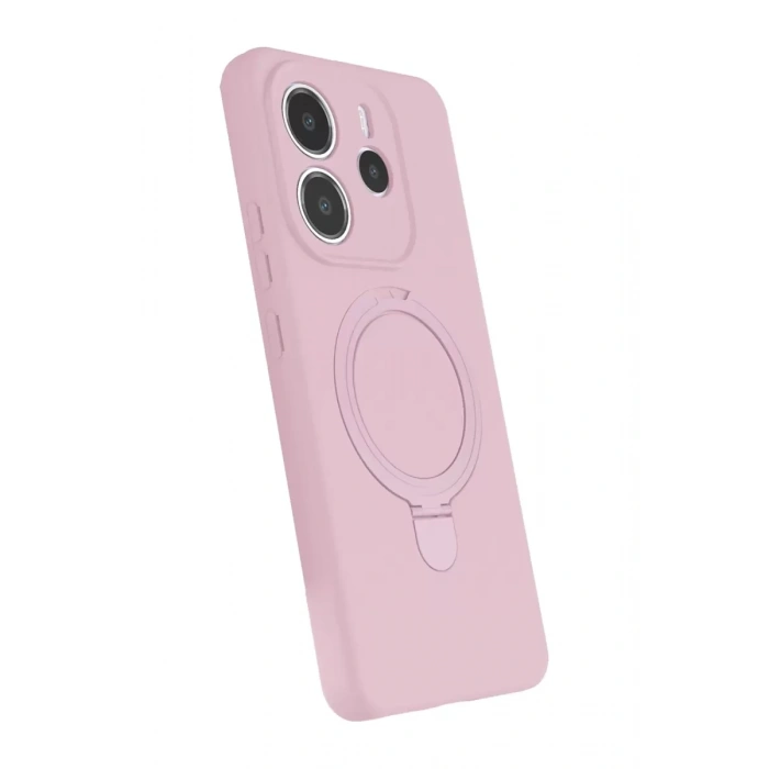 Xiaomi Redmi Note 14 4G Regal Magsafe Standlı Kapak - Açık Pembe