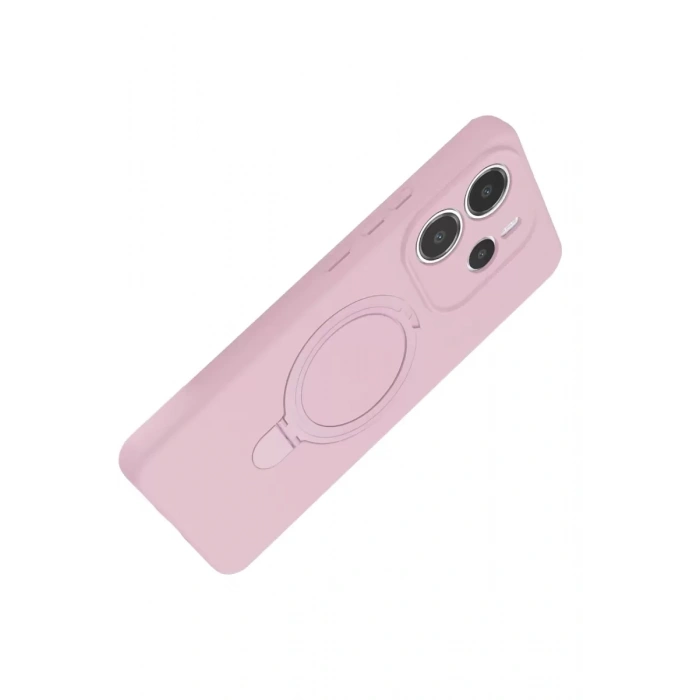 Xiaomi Redmi Note 14 4G Regal Magsafe Standlı Kapak - Açık Pembe
