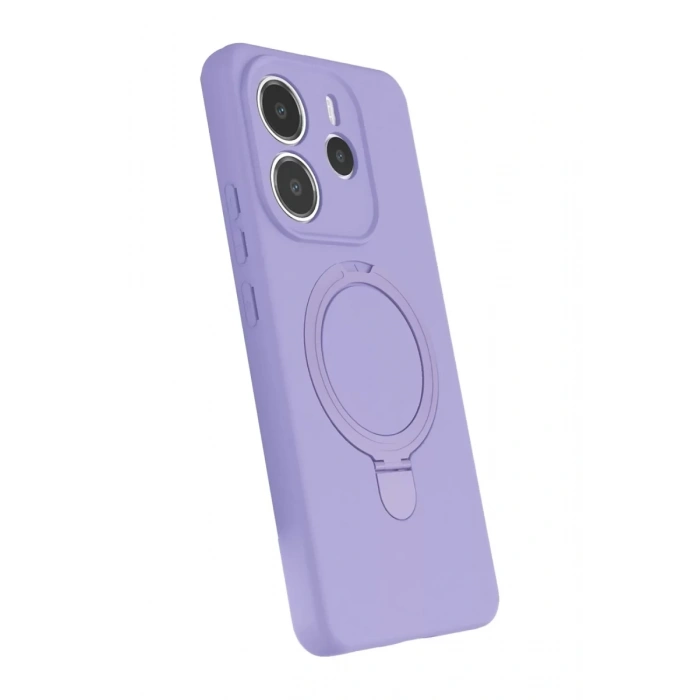 Xiaomi Redmi Note 14 4G Regal Magsafe Standlı Kapak - Lila