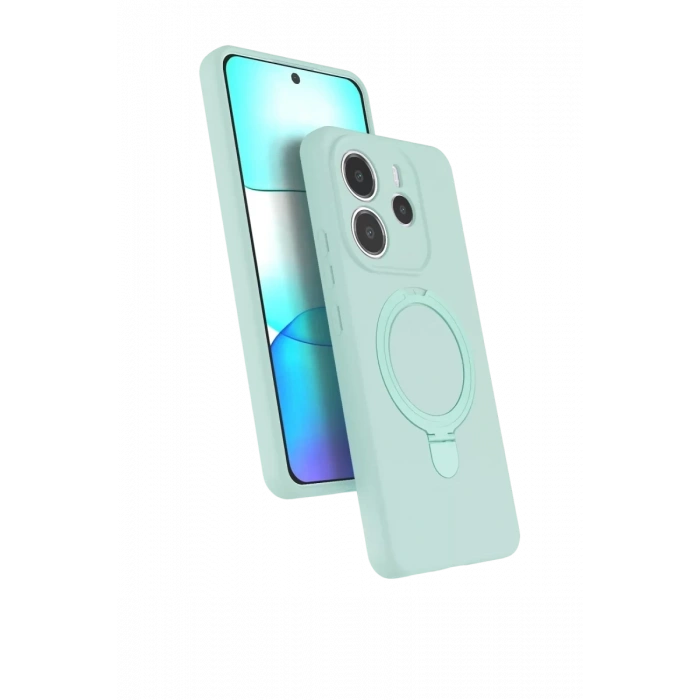 Xiaomi Redmi Note 14 4G Regal Magsafe Standlı Kapak - Su Yeşili