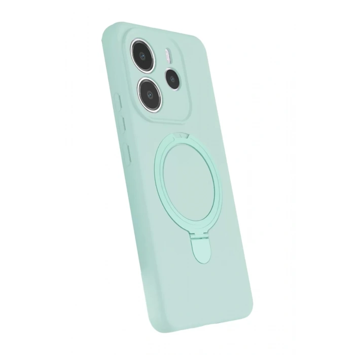 Xiaomi Redmi Note 14 4G Regal Magsafe Standlı Kapak - Su Yeşili