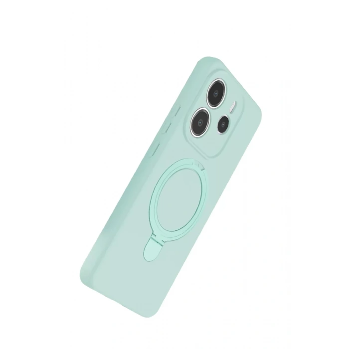 Xiaomi Redmi Note 14 4G Regal Magsafe Standlı Kapak - Su Yeşili
