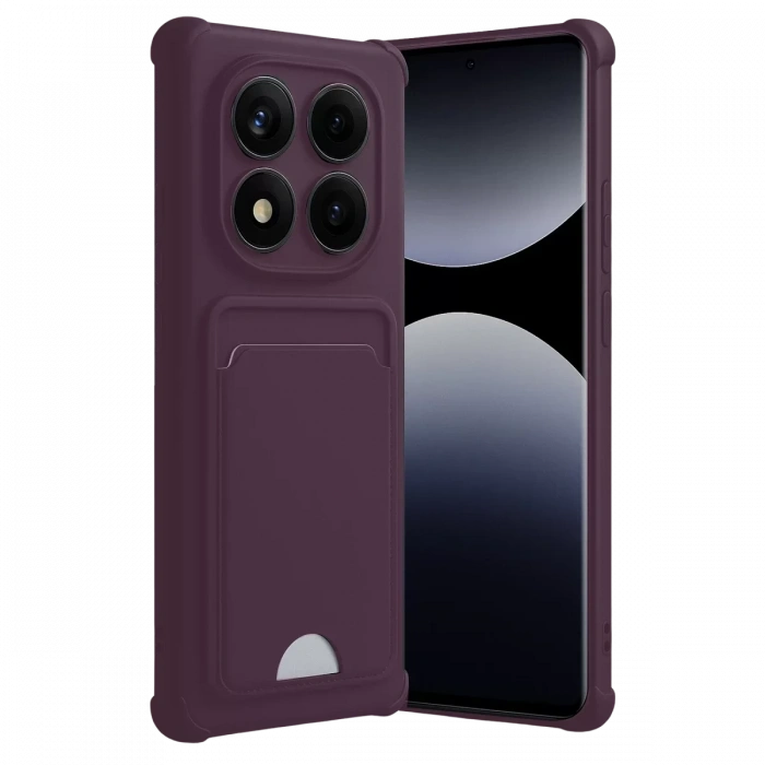 Xiaomi Redmi Note 14 Pro 4G Kelvin Kartvizitli Silikon - Derin Mor
