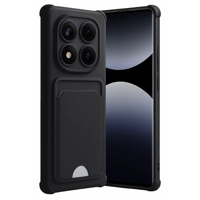 Xiaomi Redmi Note 14 Pro 4G Kelvin Kartvizitli Silikon - Siyah