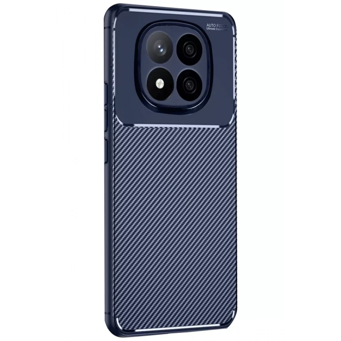 Xiaomi Redmi Note 14 Pro 4G Kılıf Auto Focus Karbon Kapak - Lacivert