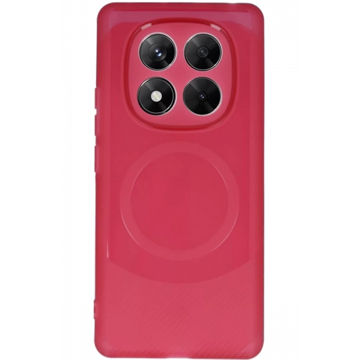 Xiaomi Redmi Note 14 Pro 4G Kılıf Maya Karbon Kapak - Bordo