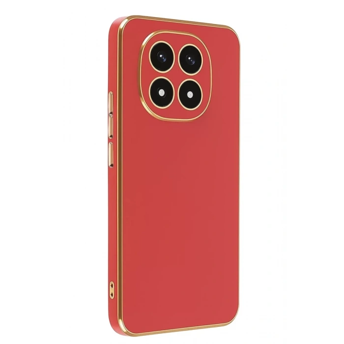 Xiaomi Redmi Note 14 Pro 4G Kılıf Volet Silikon - Kırmızı