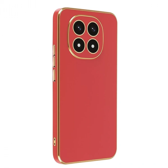 Xiaomi Redmi Note 14 Pro 4G Kılıf Volet Silikon - Kırmızı