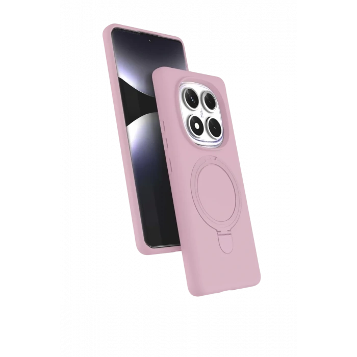 Xiaomi Redmi Note 14 Pro 4G Regal Magsafe Standlı Kapak - Açık Pembe