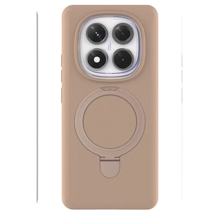 Xiaomi Redmi Note 14 Pro 4G Regal Magsafe Standlı Kapak - Çöl Titanyum