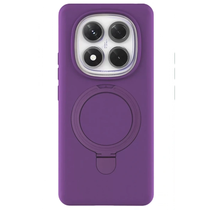 Xiaomi Redmi Note 14 Pro 4G Regal Magsafe Standlı Kapak - Derin Mor
