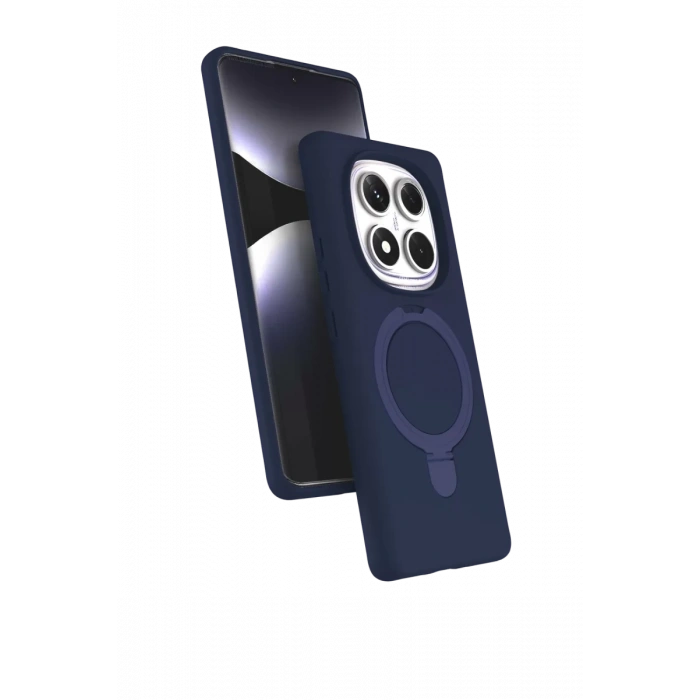 Xiaomi Redmi Note 14 Pro 4G Regal Magsafe Standlı Kapak - Lacivert