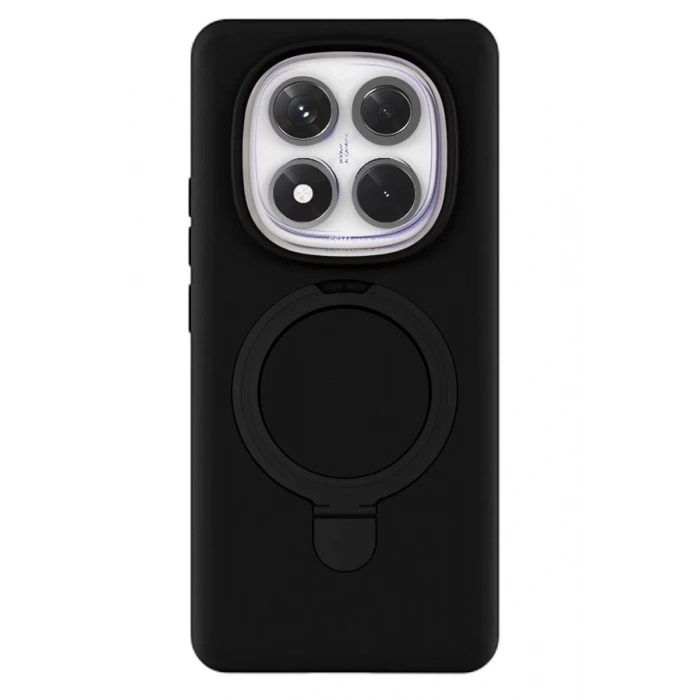 Xiaomi Redmi Note 14 Pro 4G Regal Magsafe Standlı Kapak - Siyah