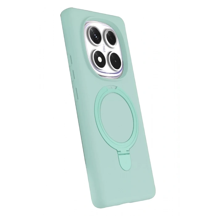 Xiaomi Redmi Note 14 Pro 4G Regal Magsafe Standlı Kapak - Su Yeşili