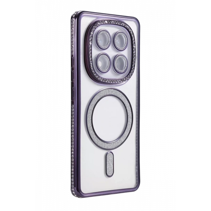 Xiaomi Redmi Note 14 Pro 5G Joke Simli Magneticsafe Kılıf - Derin Mor
