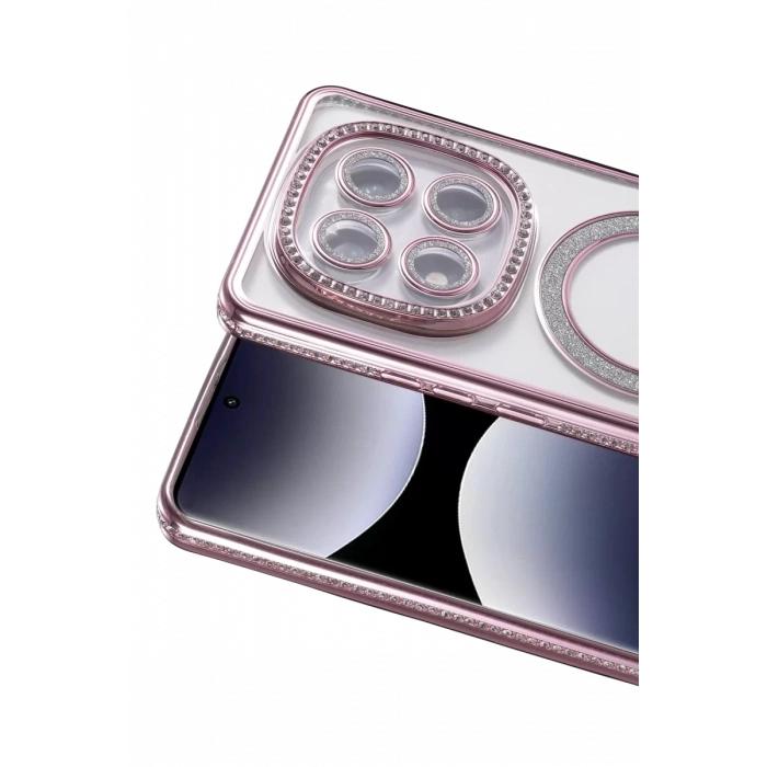 Xiaomi Redmi Note 14 Pro 5G Joke Simli Magneticsafe Kılıf - Pembe
