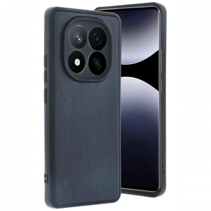 Xiaomi Redmi Note 14 Pro 5G Kılıf Aras Deri Kapak - Lacivert
