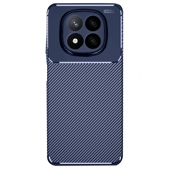 Xiaomi Redmi Note 14 Pro 5G Kılıf Auto Focus Karbon Kapak - Lacivert