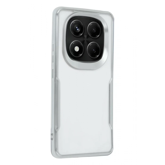 Xiaomi Redmi Note 14 Pro 5G Kılıf Boyi Silikon Kapak - Gümüş