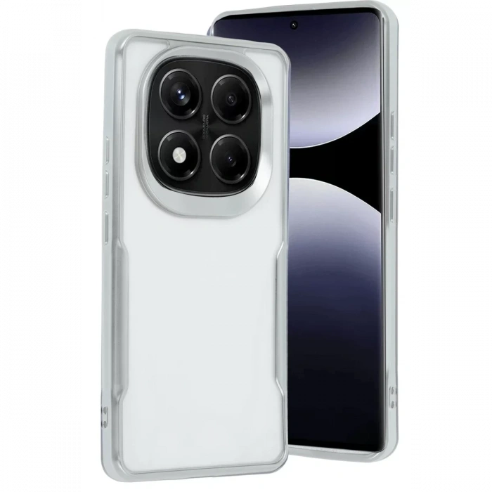 Xiaomi Redmi Note 14 Pro 5G Kılıf Boyi Silikon Kapak - Gümüş