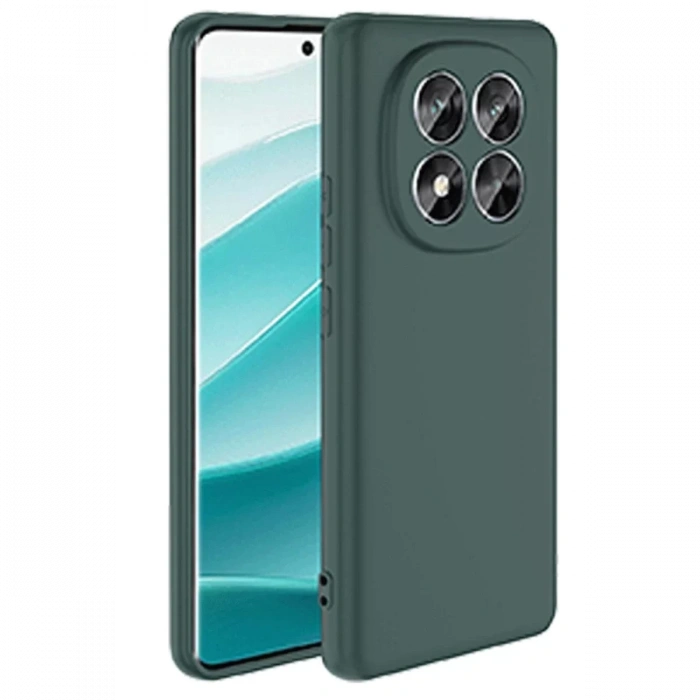Xiaomi Redmi Note 14 Pro 5G Kılıf First Silikon - Koyu Yeşil