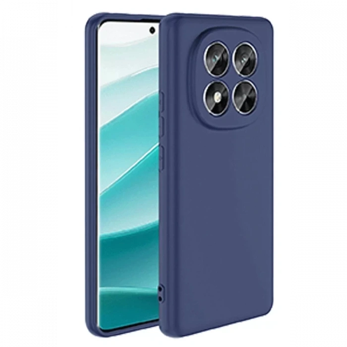 Xiaomi Redmi Note 14 Pro 5G Kılıf Nano içi Kadife Silikon - Lacivert