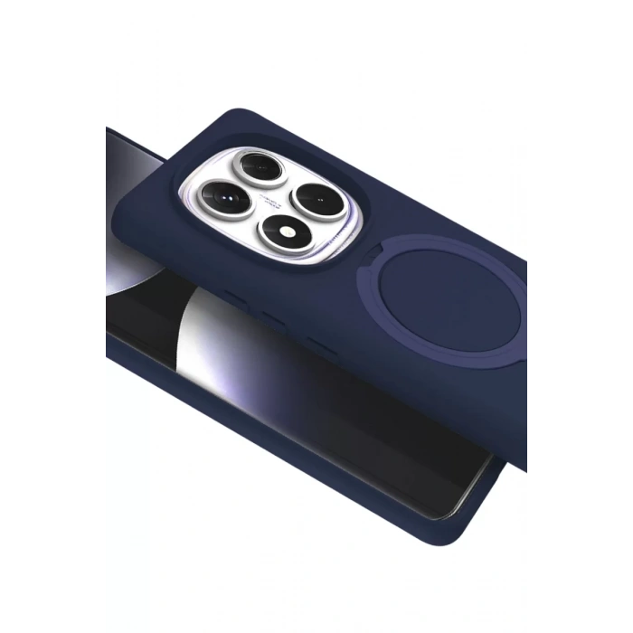 Xiaomi Redmi Note 14 Pro 5G Regal Magsafe Standlı Kapak - Lacivert