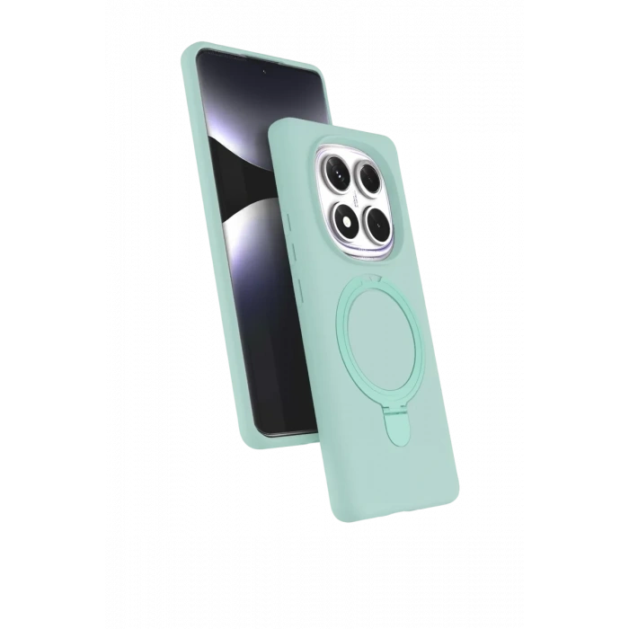 Xiaomi Redmi Note 14 Pro 5G Regal Magsafe Standlı Kapak - Su Yeşili