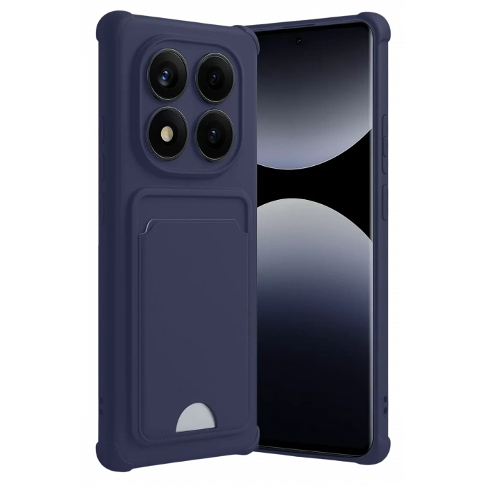 Xiaomi Redmi Note 14 Pro Plus Kelvin Kartvizitli Silikon - Lacivert