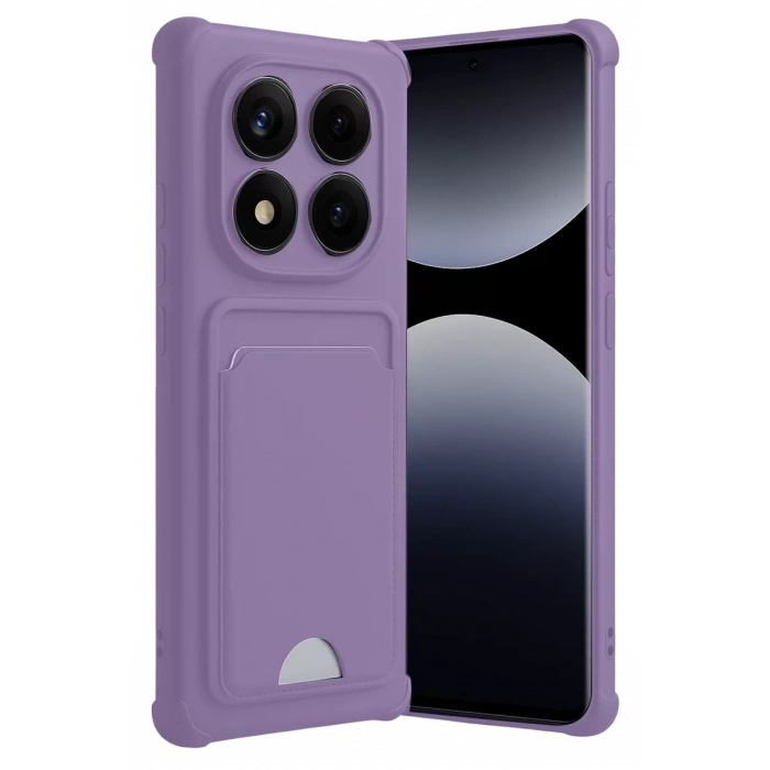 Xiaomi Redmi Note 14 Pro Plus Kelvin Kartvizitli Silikon - Lila