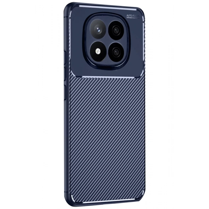 Xiaomi Redmi Note 14 Pro Plus Kılıf Auto Focus Karbon Kapak - Lacivert