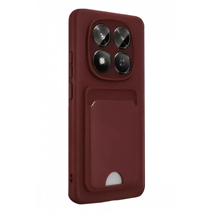 Xiaomi Redmi Note 15 Pro 4G Kelvin Kartvizitli Silikon - Bordo
