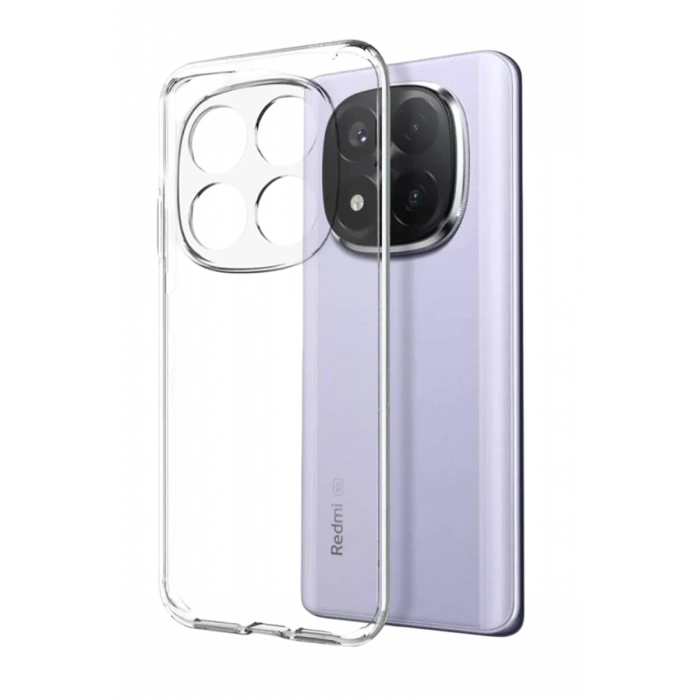 Xiaomi Redmi Note 15 Pro Plus 5G Lüx Şeffaf Silikon - Şeffaf