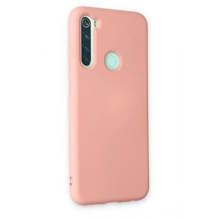 Xiaomi Redmi Note 8 Kılıf Nano içi Kadife Silikon - Pudra